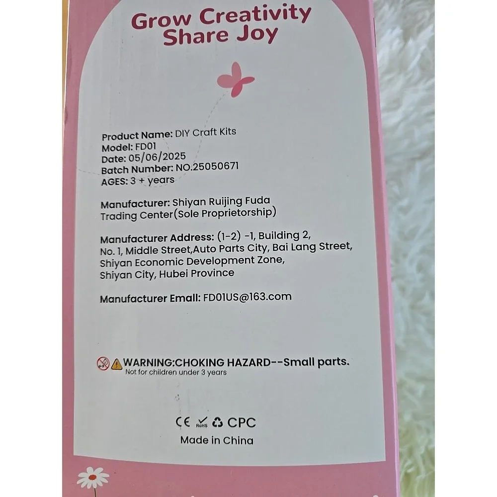 Toys for Girls 3‎ And Up Years Old, DIY Craft Kits for Kids, Fabric Flowers